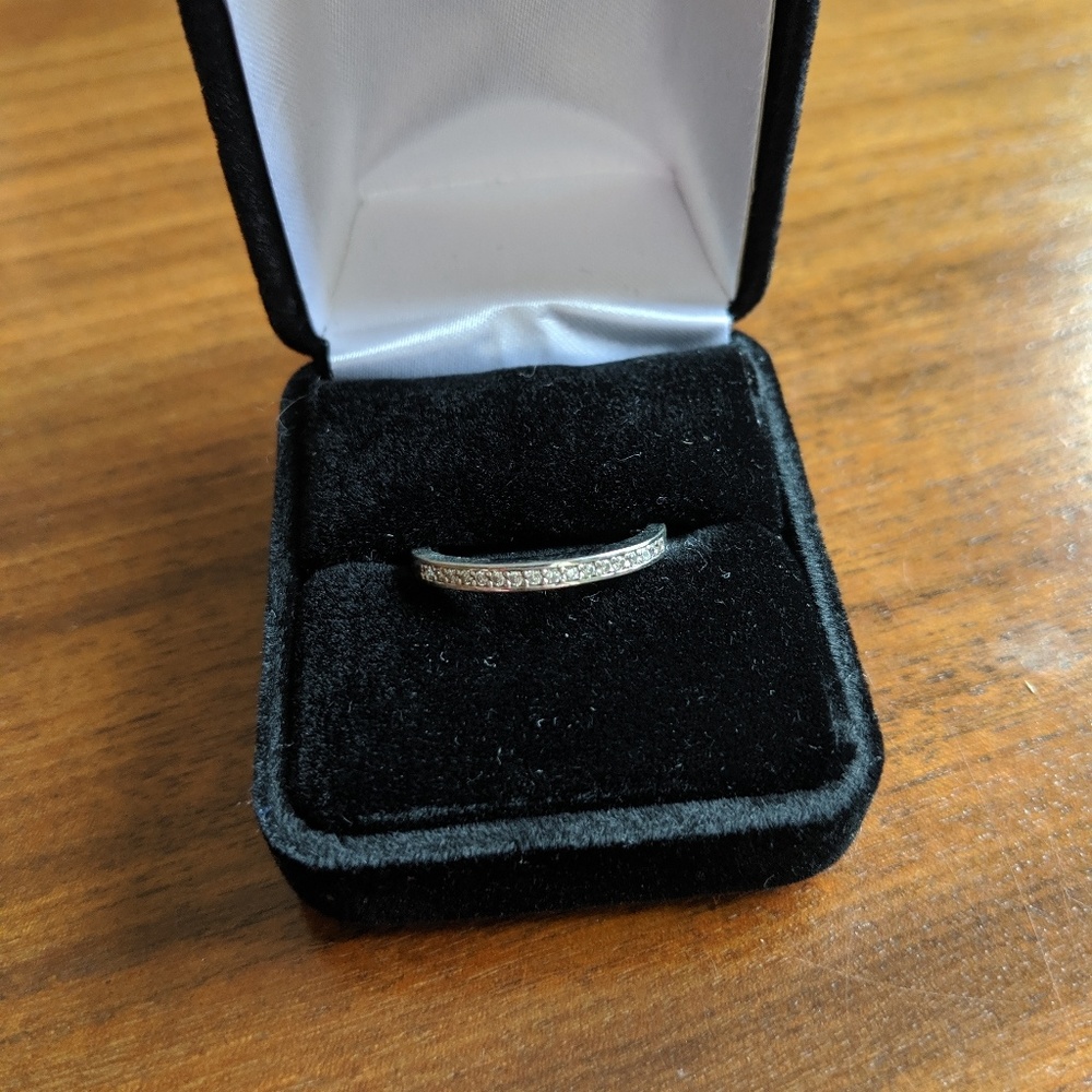 Channel Set Wedding Band size 10